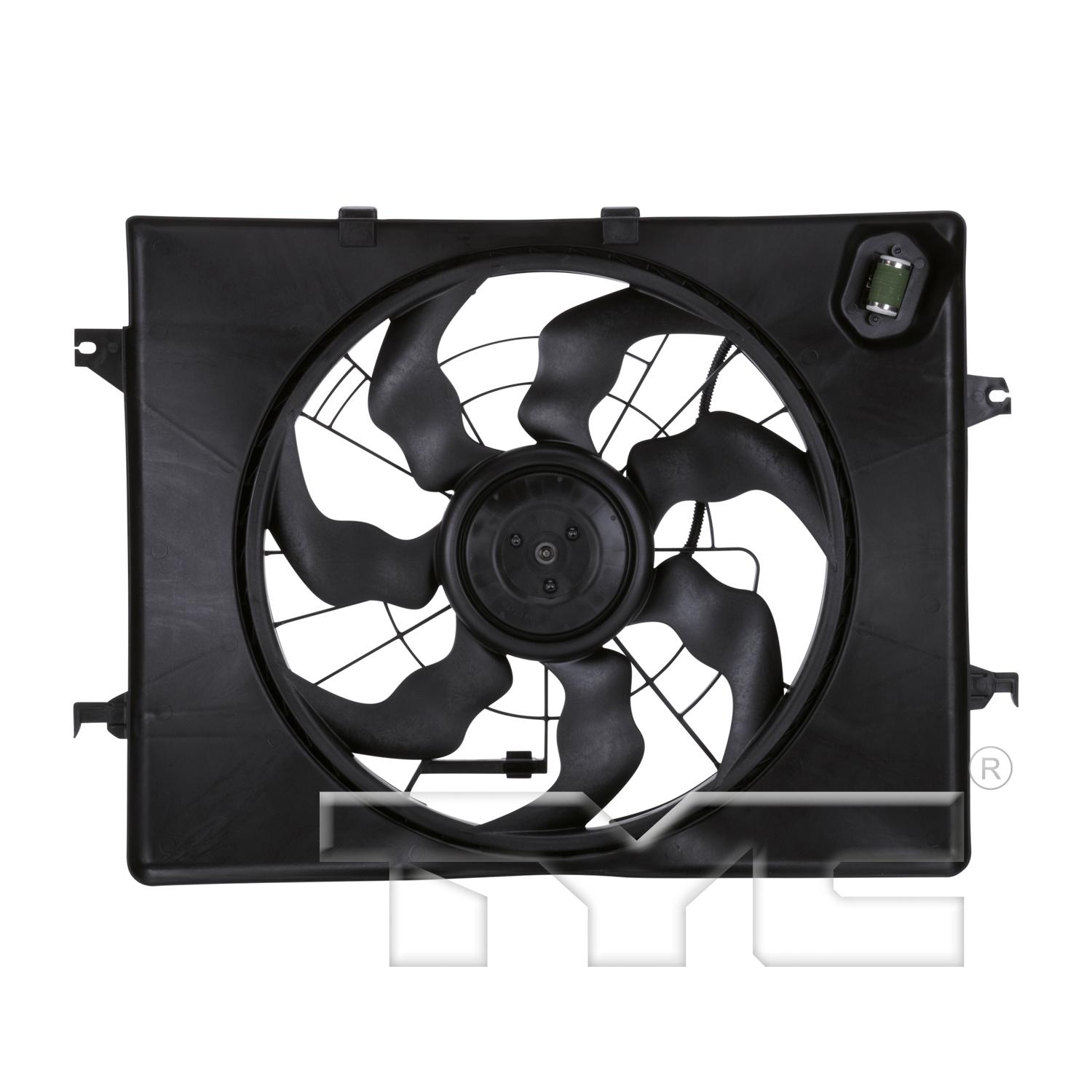 TYC 622630 Dual Radiator and Condenser Fan Assembly product image 1 of 4