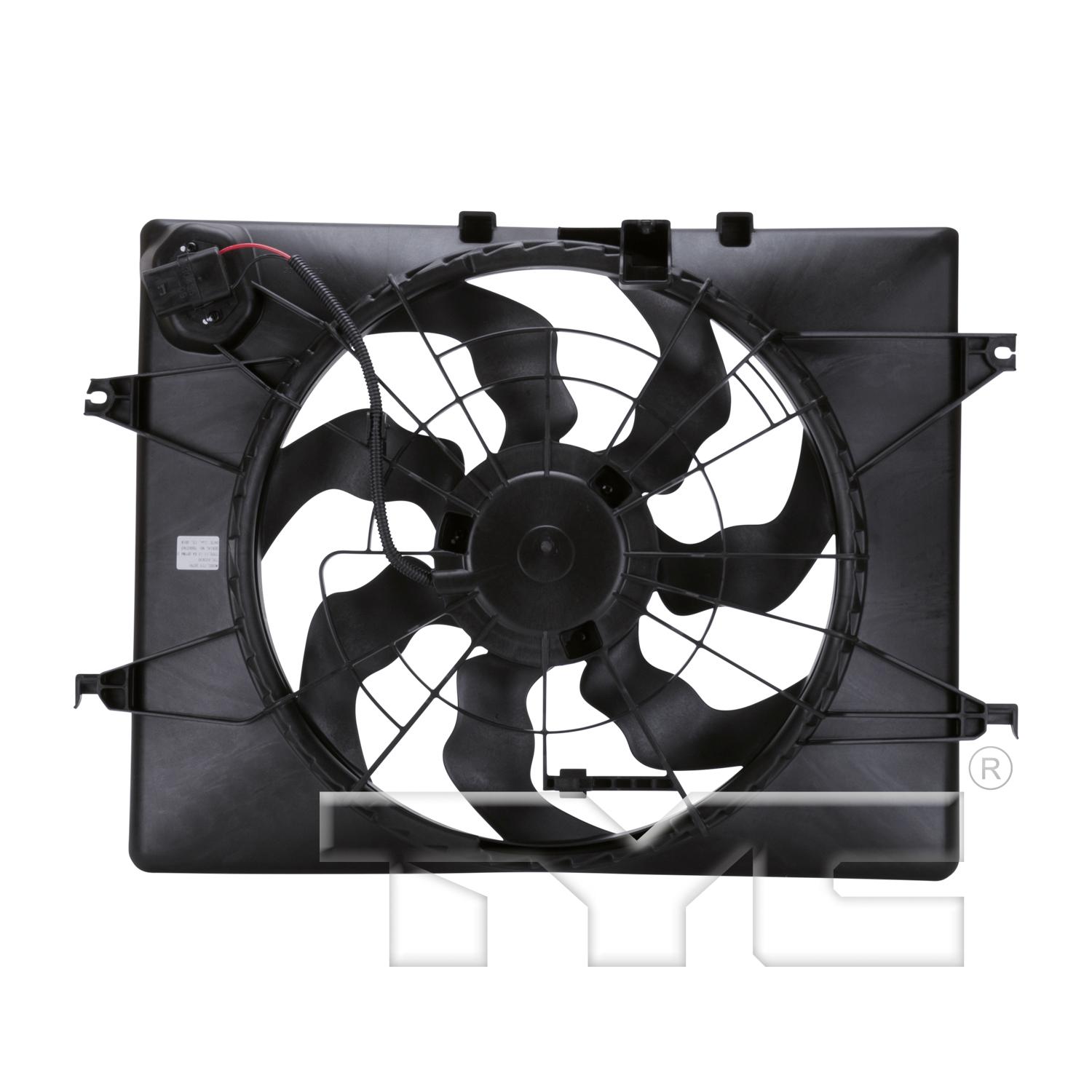 TYC 622630 Dual Radiator and Condenser Fan Assembly product image 2 of 4