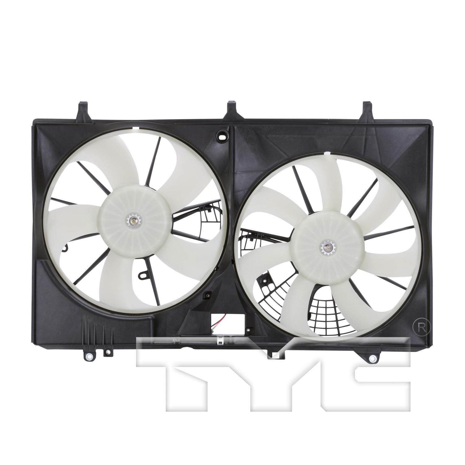 TYC 622680 Dual Radiator and Condenser Fan Assembly product image 1 of 3