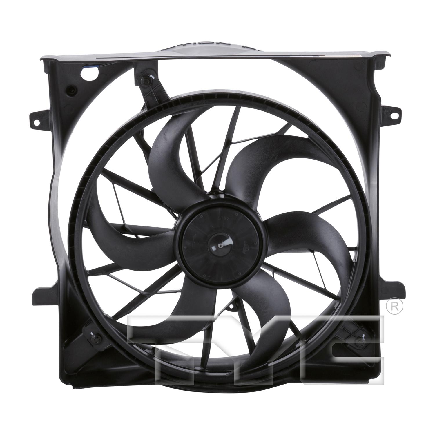 TYC 622690 Dual Radiator and Condenser Fan Assembly product image 1 of 3