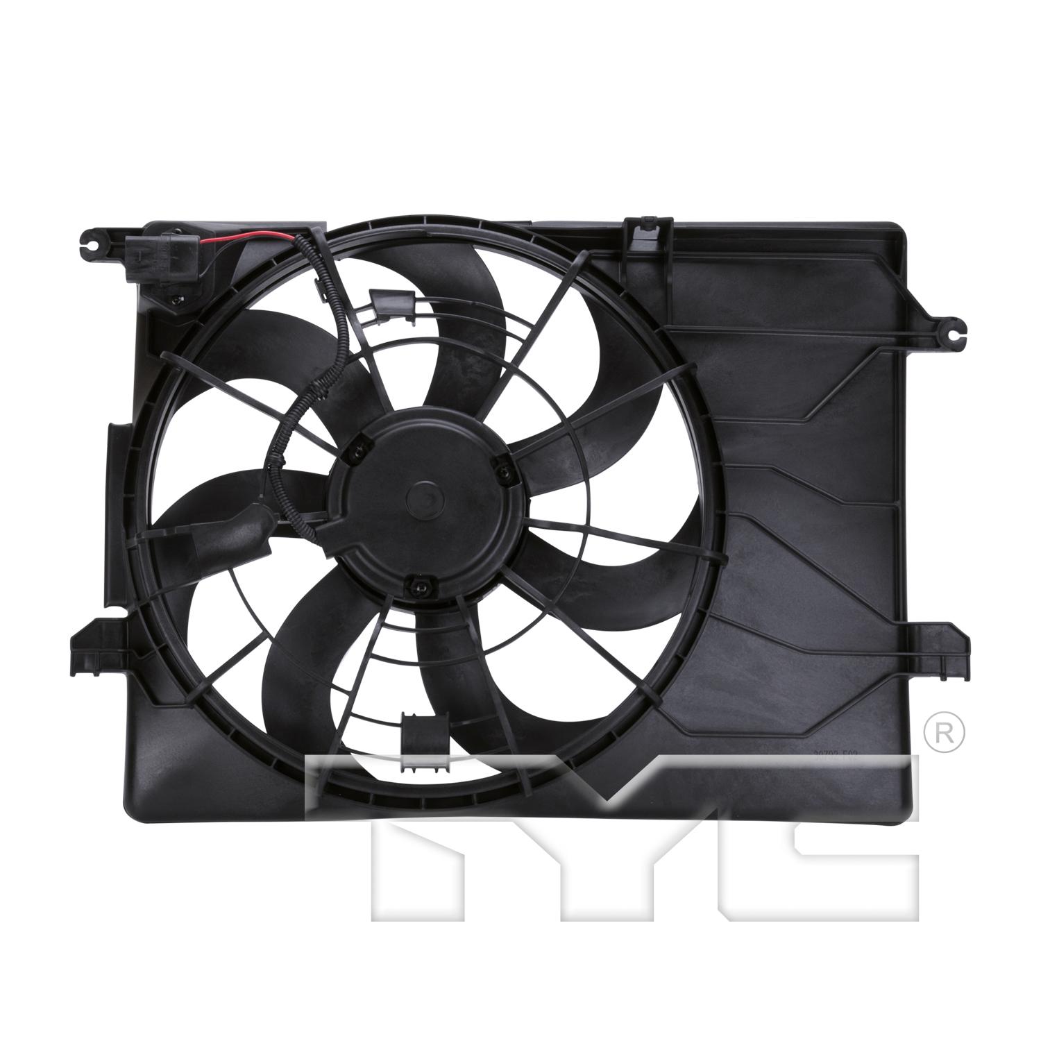 TYC 622700 - Dual Radiator and Condenser Fan Assembly TYC 622700 Dual Radiator and Condenser Fan Assembly product image 2 of 3