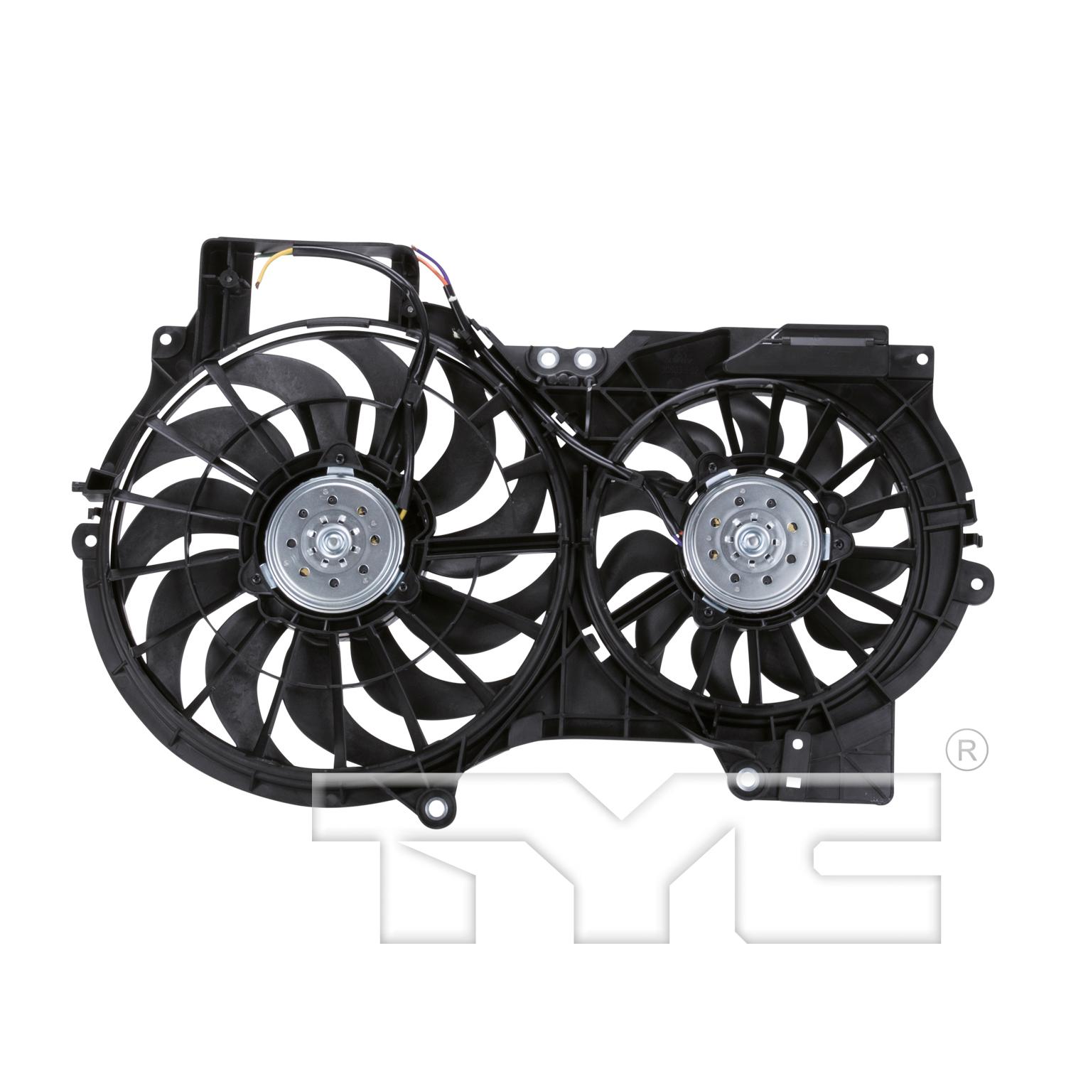 TYC 622710 Dual Radiator and Condenser Fan Assembly product image 2 of 3