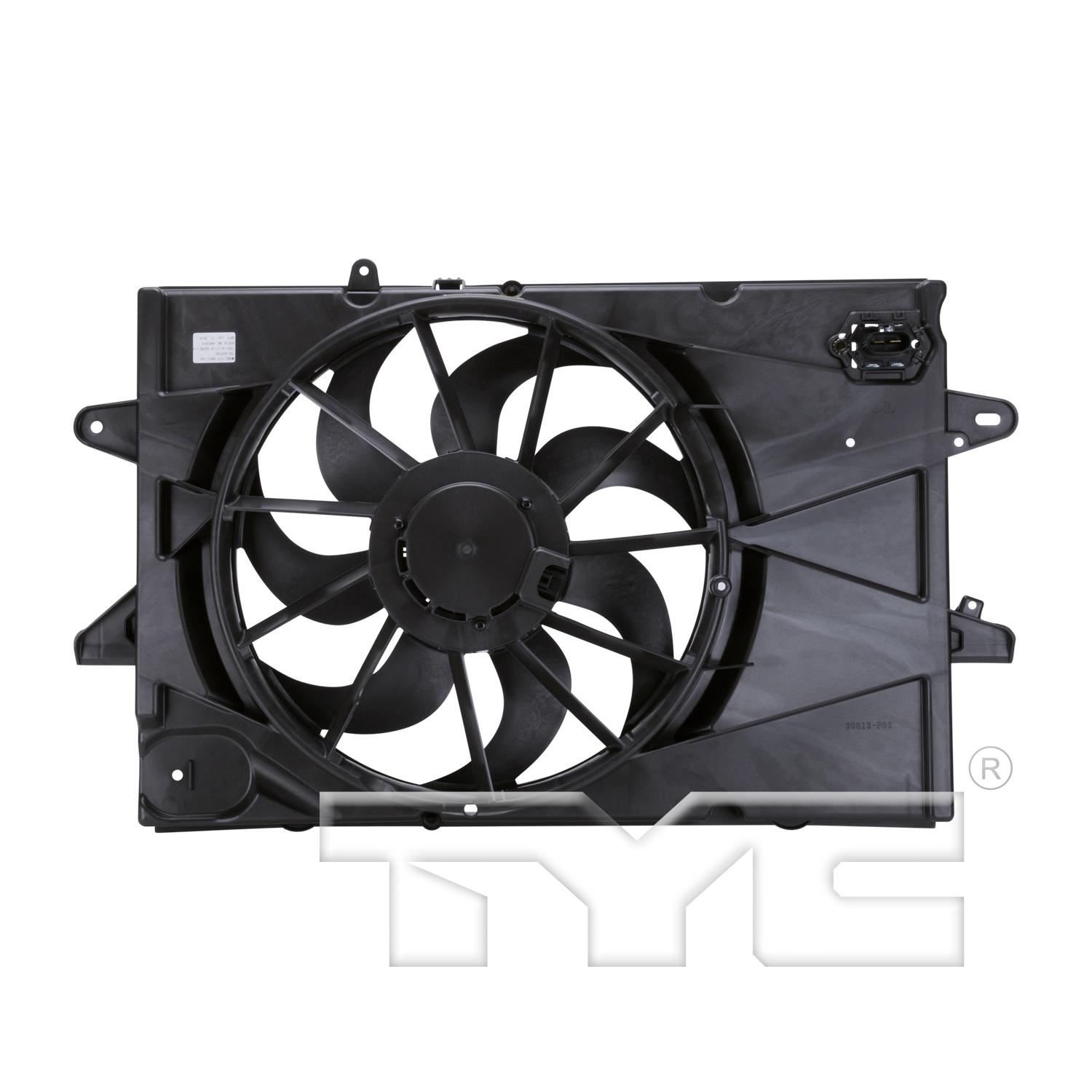 TYC 622720 - Dual Radiator and Condenser Fan Assembly TYC 622720 Dual Radiator and Condenser Fan Assembly product image 2 of 6