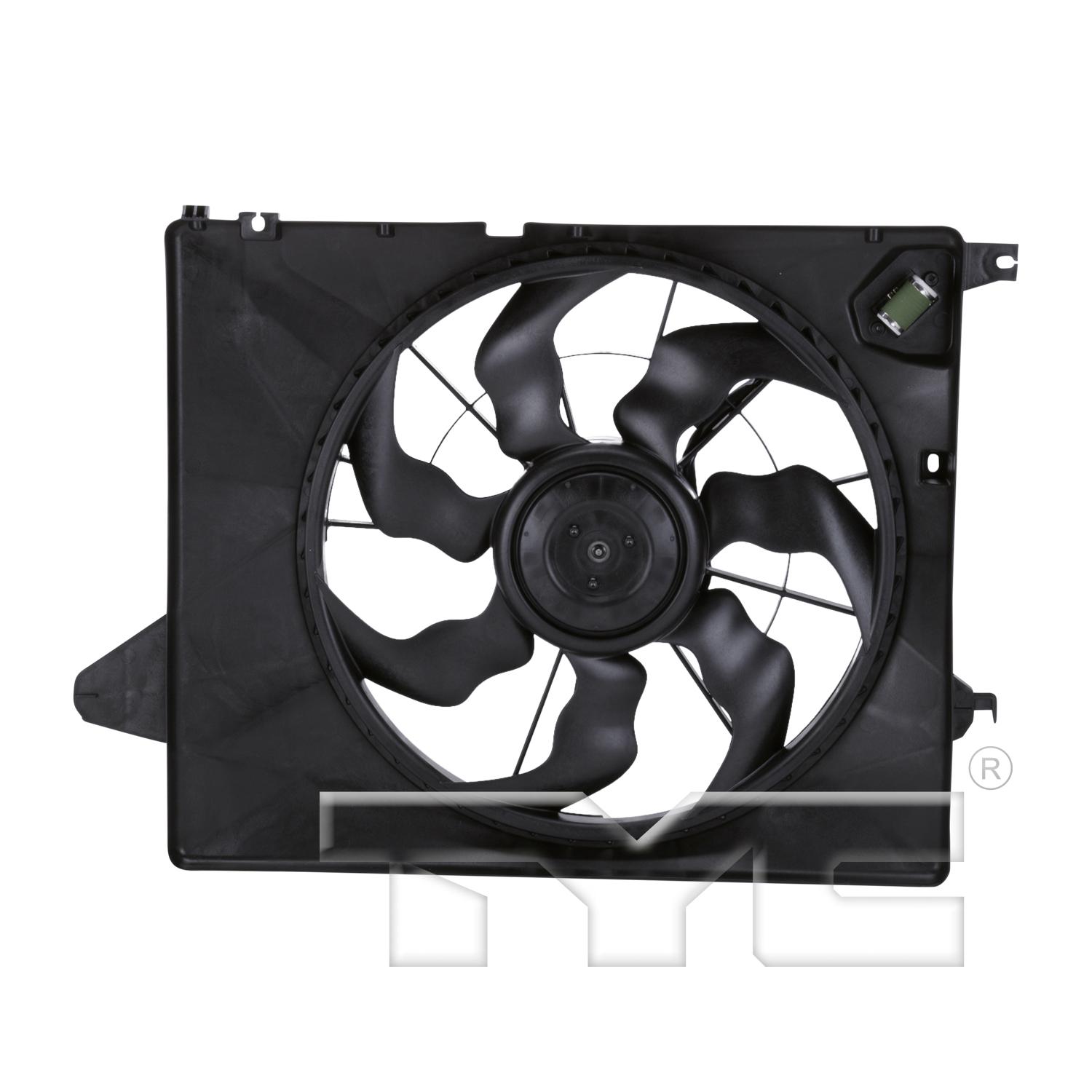 TYC 622730 Dual Radiator and Condenser Fan Assembly product image 1 of 3