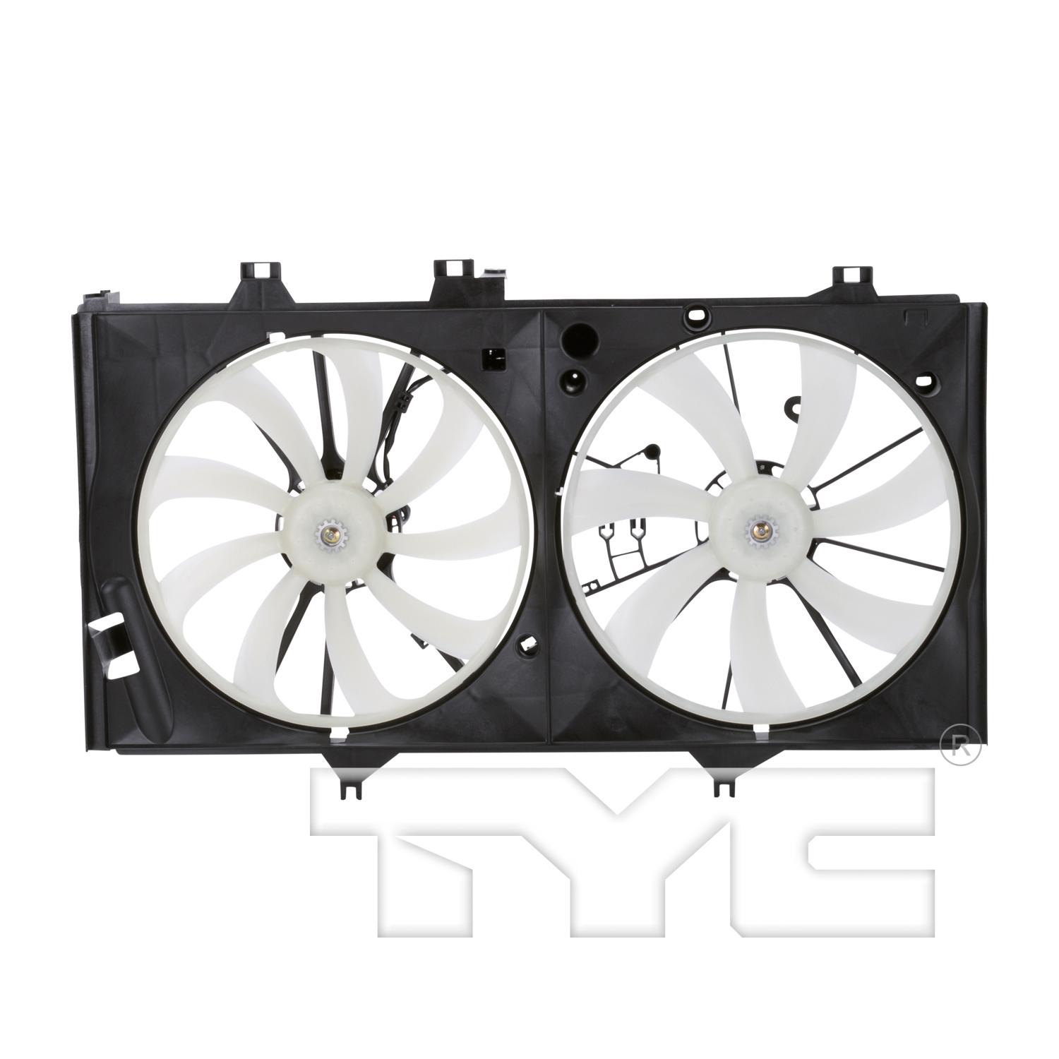 TYC 622760 Dual Radiator and Condenser Fan Assembly product image 1 of 6