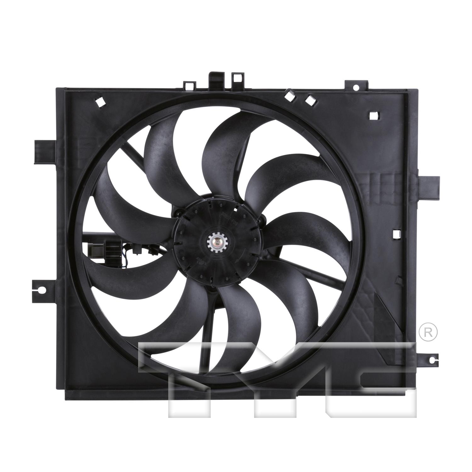 TYC 622770 Dual Radiator and Condenser Fan Assembly product image 1 of 4