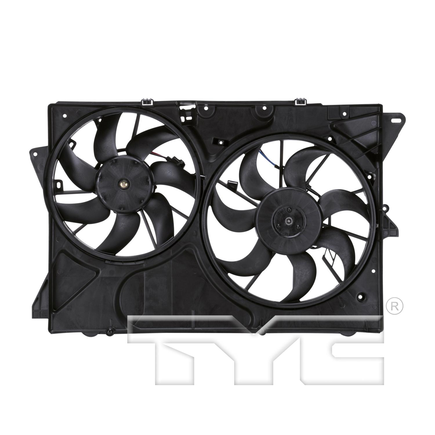TYC 622780 Dual Radiator and Condenser Fan Assembly product image 1 of 6