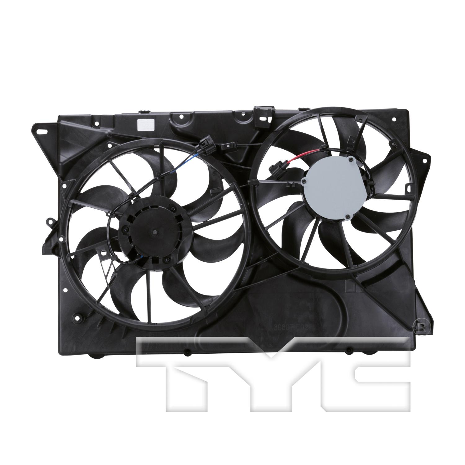 TYC 622780 Dual Radiator and Condenser Fan Assembly product image 2 of 6