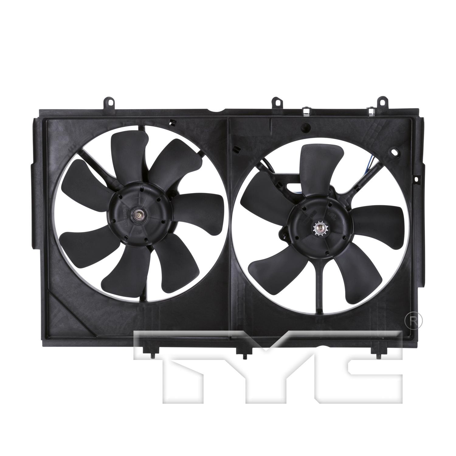 TYC 622810 Dual Radiator and Condenser Fan Assembly product image 1 of 4