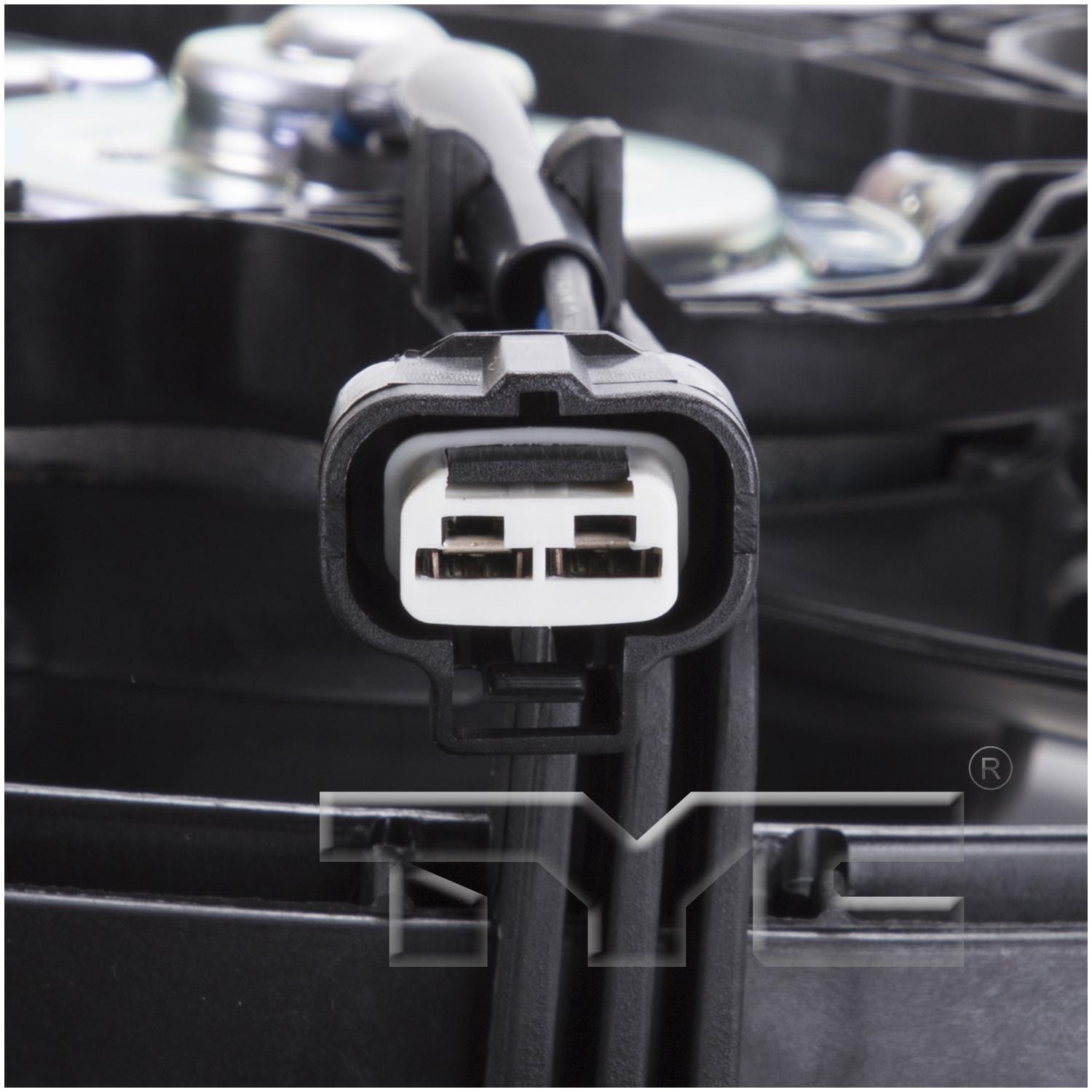 TYC 622810 Dual Radiator and Condenser Fan Assembly product image 3 of 4