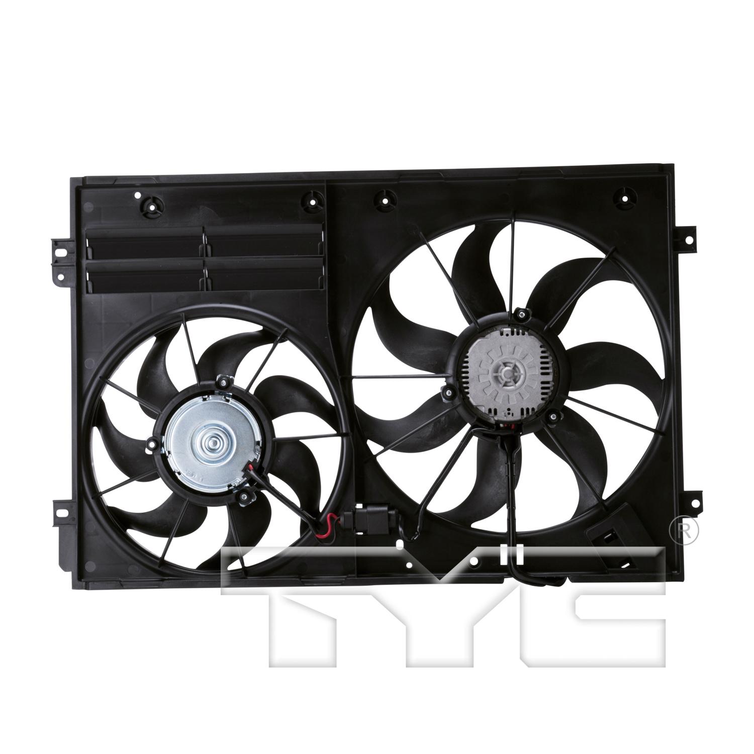 TYC 622830 Dual Radiator and Condenser Fan Assembly product image 1 of 4