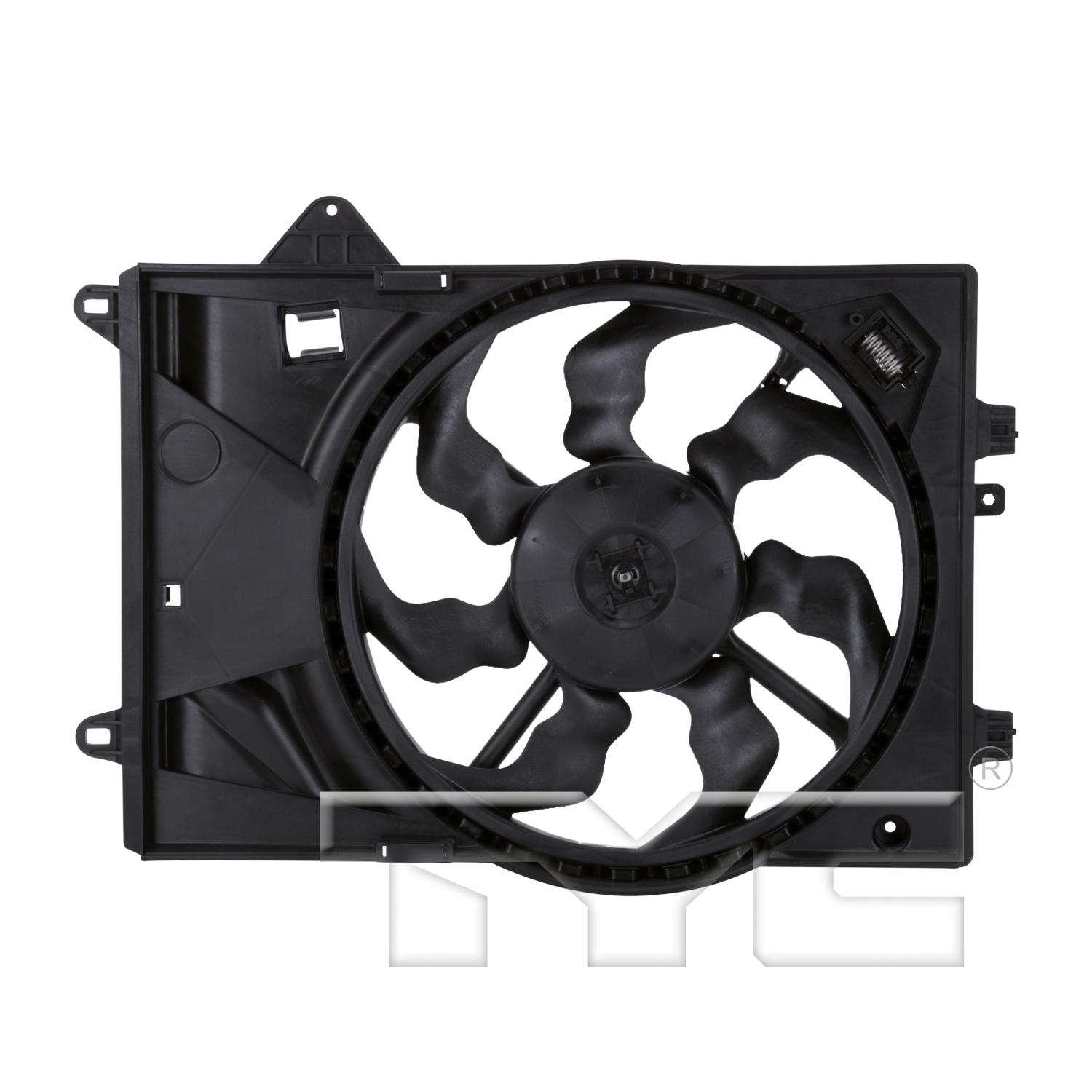 TYC 622840 Dual Radiator and Condenser Fan Assembly product image 1 of 3