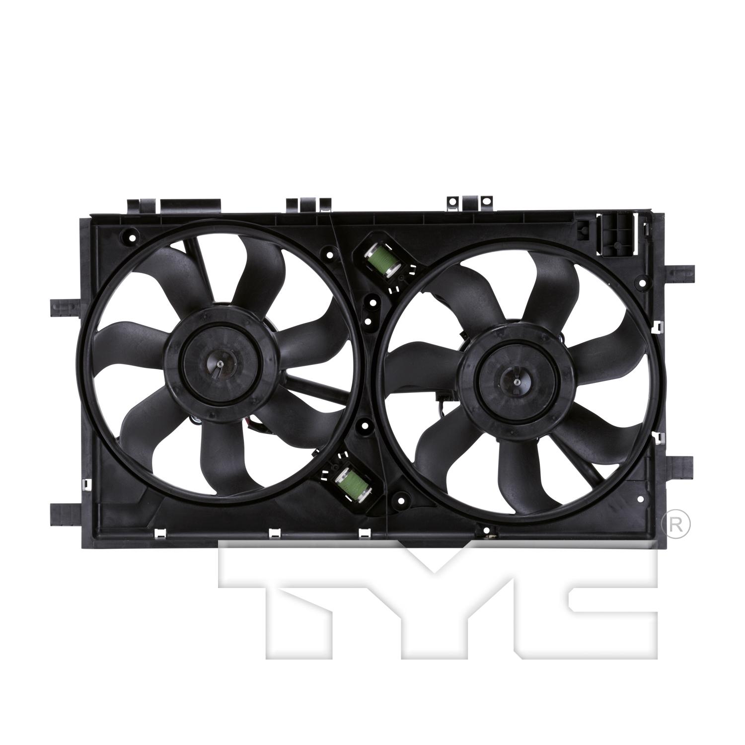 TYC 622860 - Dual Radiator and Condenser Fan Assembly TYC 622860 Dual Radiator and Condenser Fan Assembly product image 1 of 4