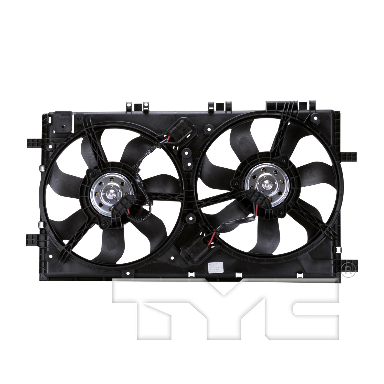 TYC 622860 - Dual Radiator and Condenser Fan Assembly TYC 622860 Dual Radiator and Condenser Fan Assembly product image 2 of 4