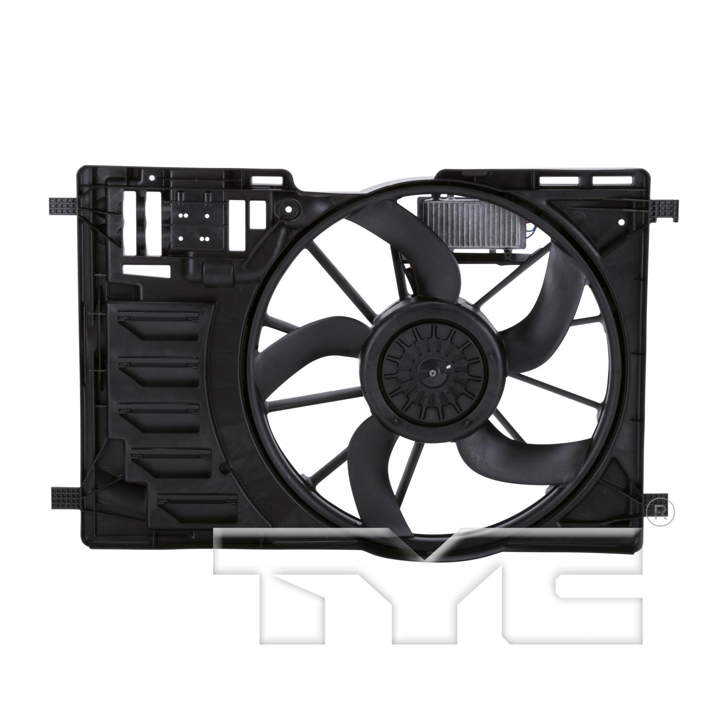TYC 622870 Dual Radiator and Condenser Fan Assembly product image 1 of 4