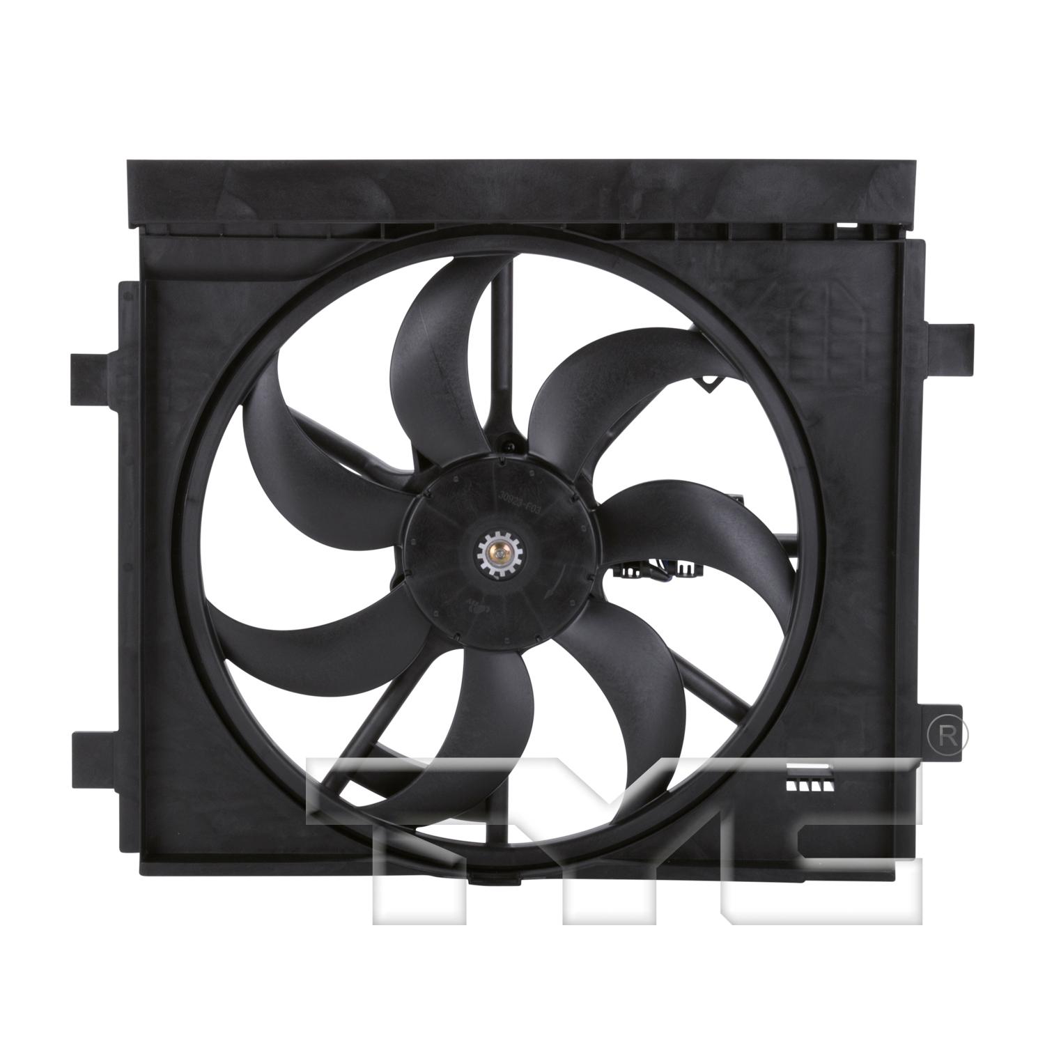 TYC 622880 Dual Radiator and Condenser Fan Assembly product image 1 of 4
