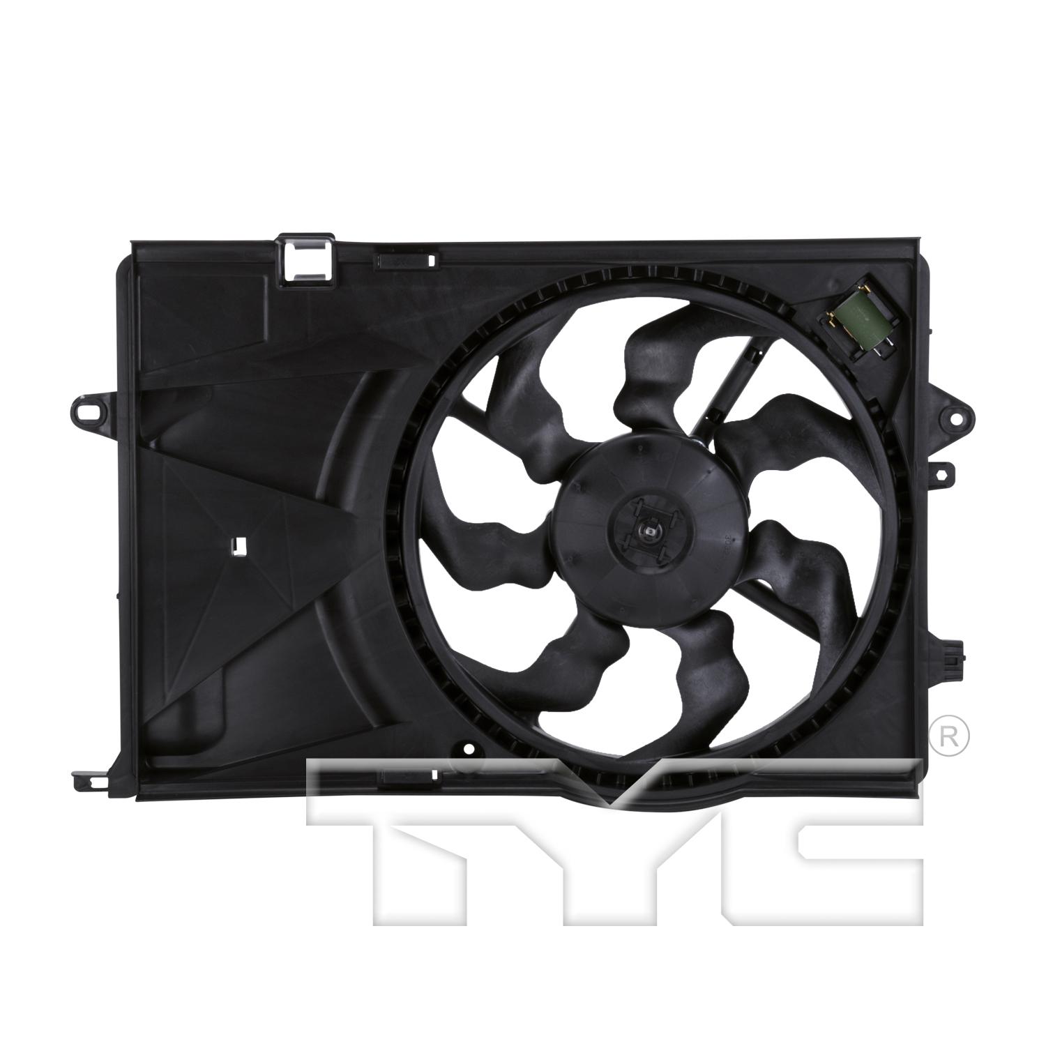 TYC 622900 Dual Radiator and Condenser Fan Assembly product image 1 of 3