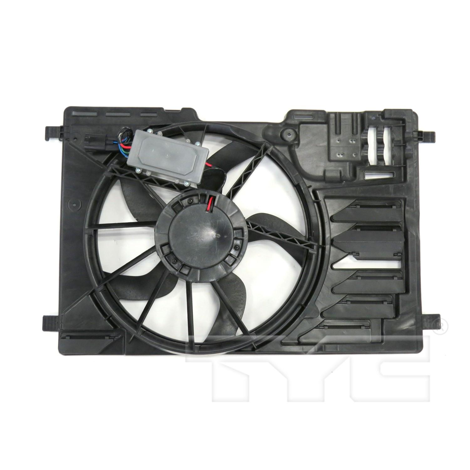 TYC 622910 Dual Radiator and Condenser Fan Assembly product image 2 of 3