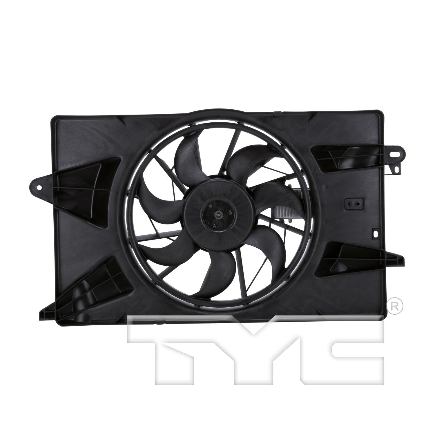 TYC 622920 Dual Radiator and Condenser Fan Assembly product image 1 of 4