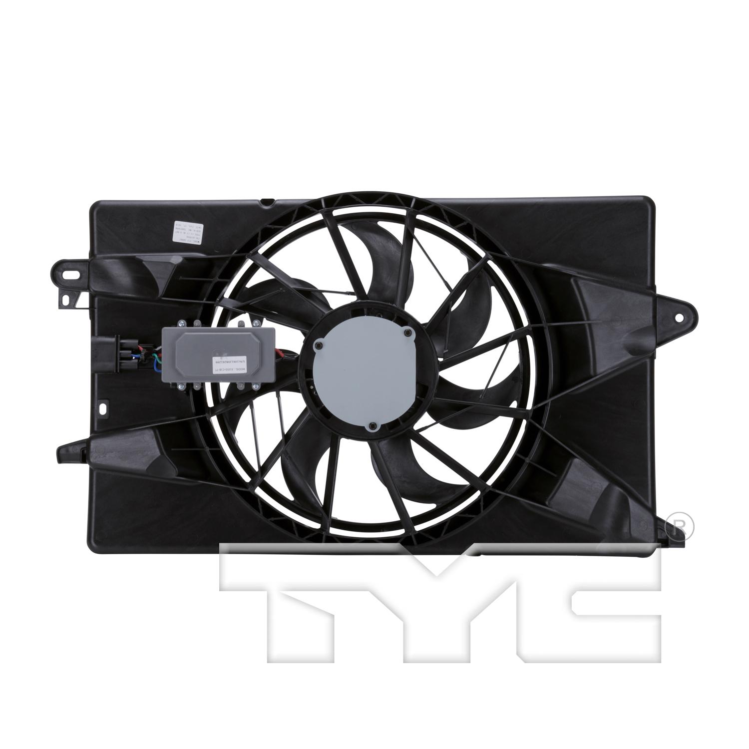 TYC 622920 Dual Radiator and Condenser Fan Assembly product image 2 of 4