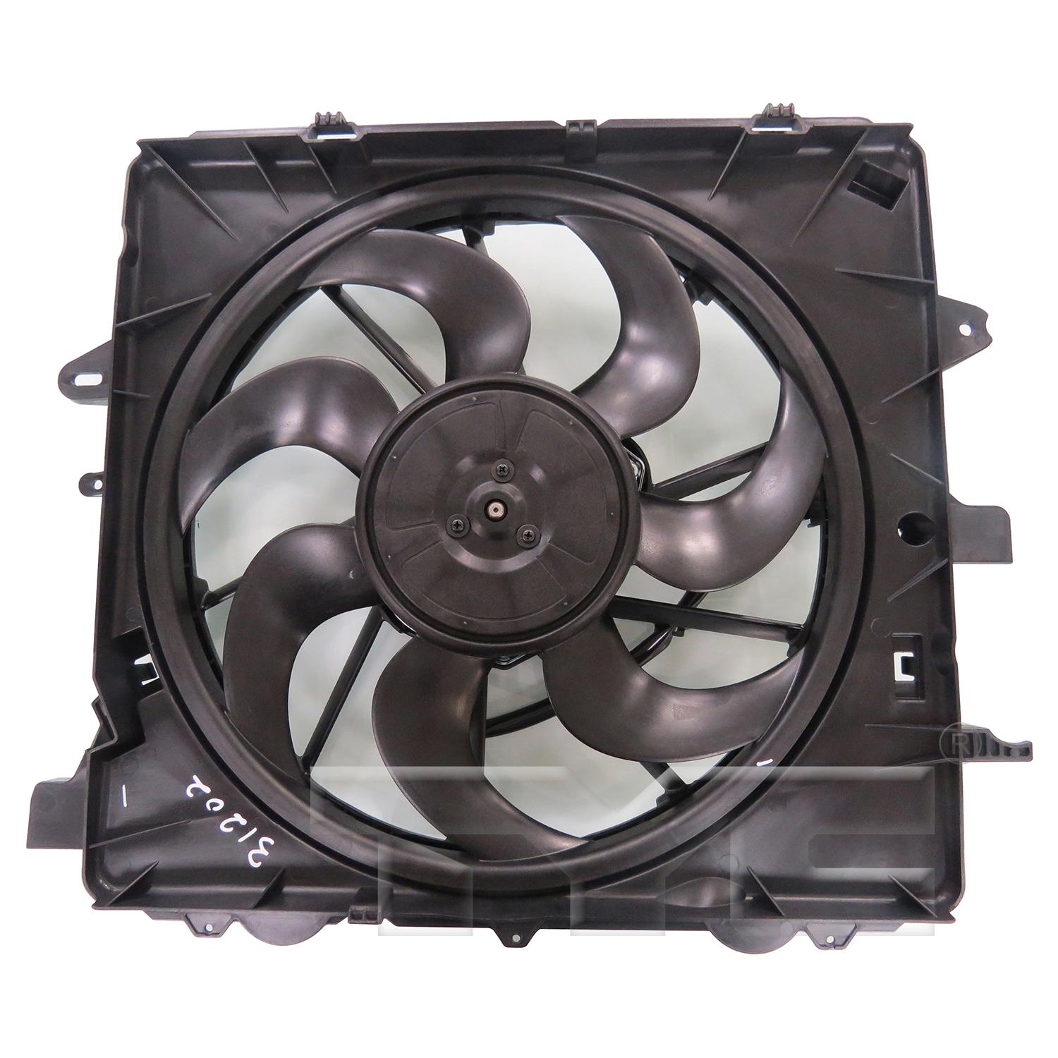 TYC 622930 Dual Radiator and Condenser Fan Assembly product image 1 of 4