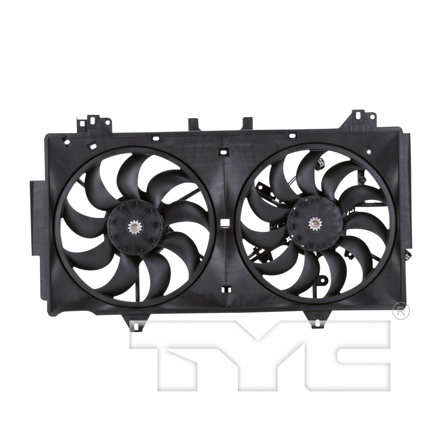 TYC 622970 Dual Radiator and Condenser Fan Assembly product image 1 of 4
