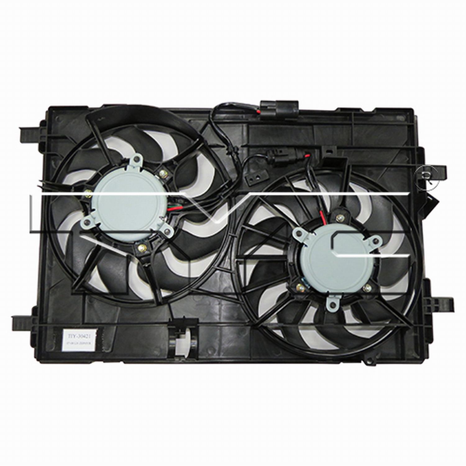 TYC 623030 Dual Radiator and Condenser Fan Assembly product image 5 of 6