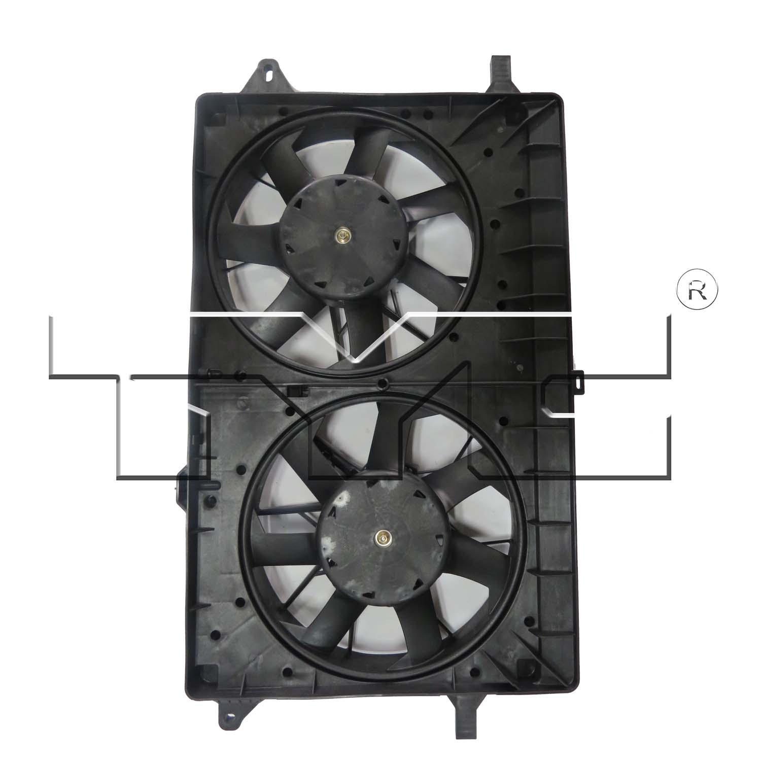 TYC 623170 Dual Radiator and Condenser Fan Assembly product image 1 of 4