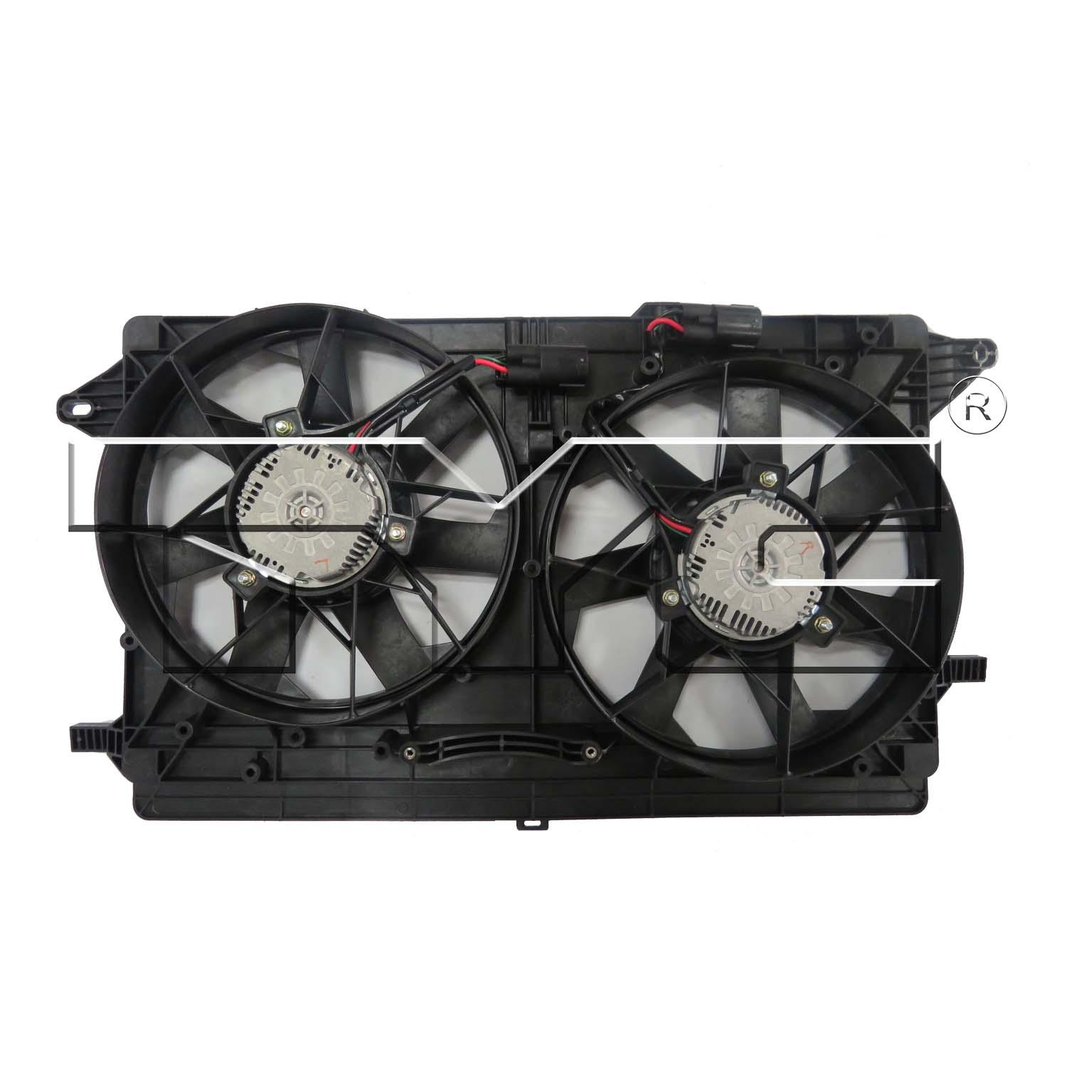 TYC 623170 Dual Radiator and Condenser Fan Assembly product image 2 of 4