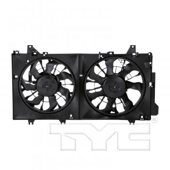 TYC 623250 Dual Radiator and Condenser Fan Assembly product image 3 of 4