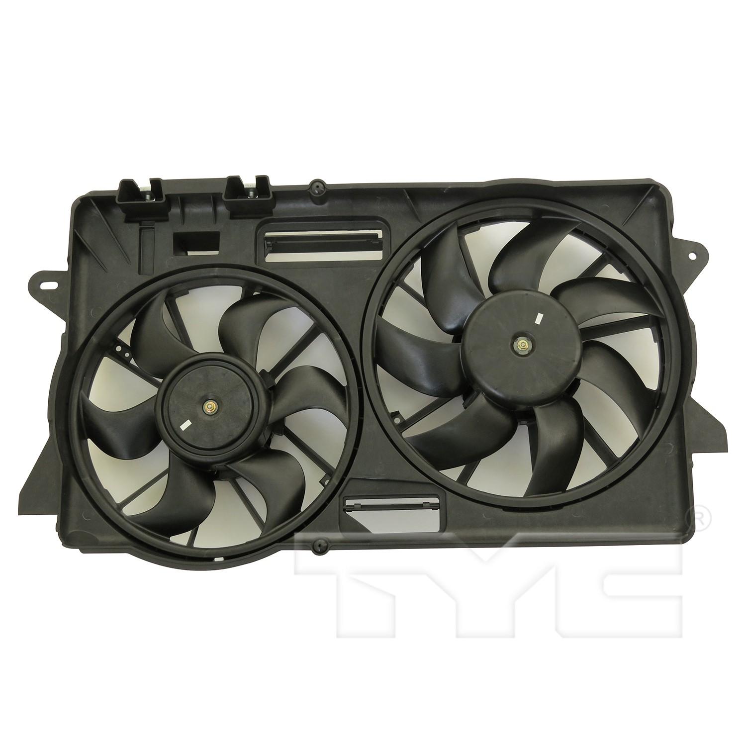 TYC 623310 Dual Radiator and Condenser Fan Assembly product image 1 of 3
