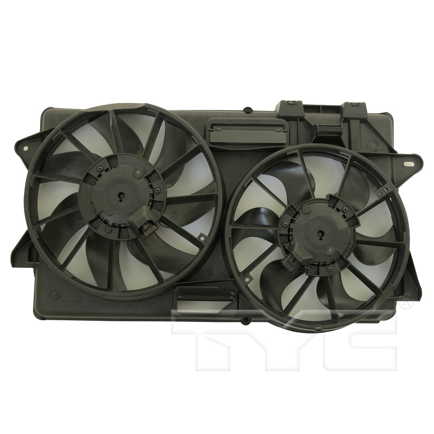 TYC 623310 Dual Radiator and Condenser Fan Assembly product image 2 of 3