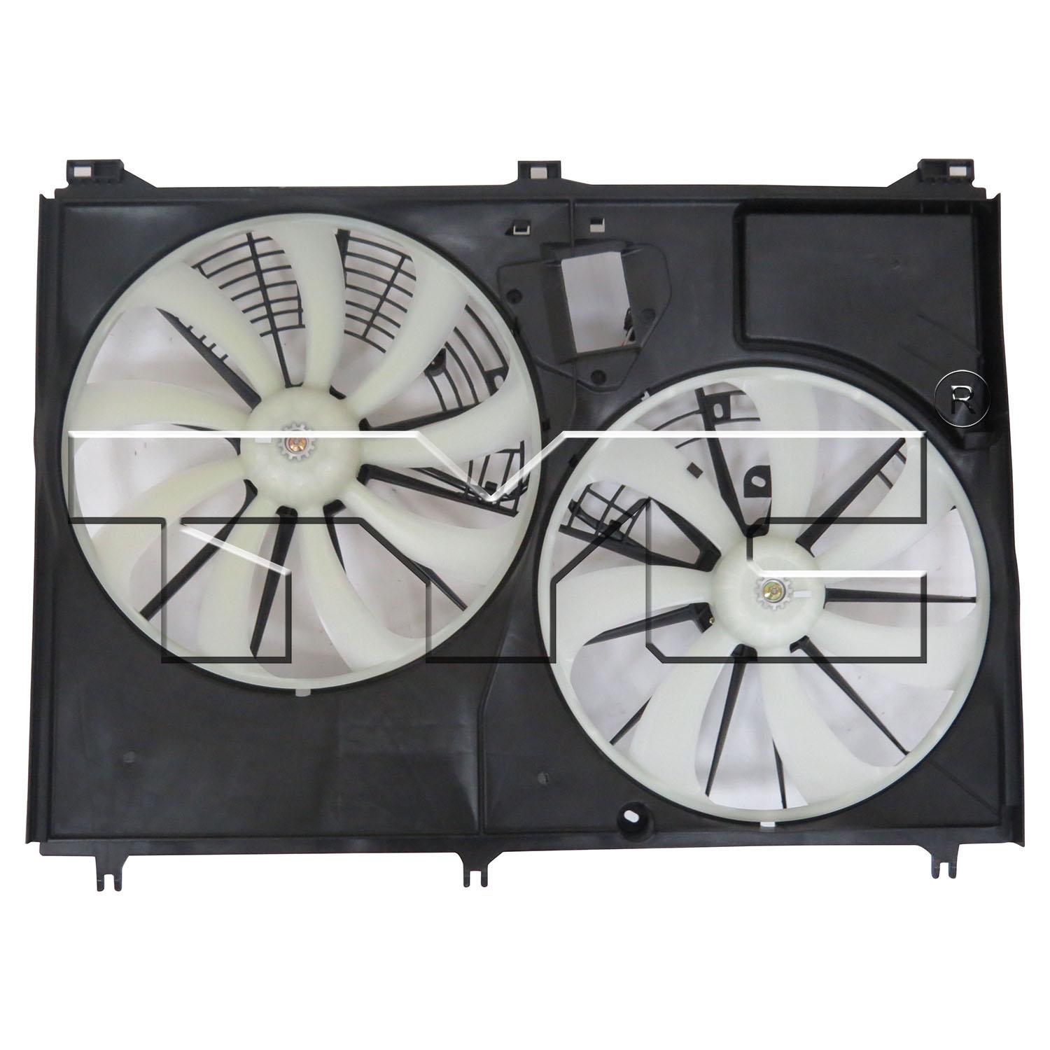 TYC 623380 Dual Radiator and Condenser Fan Assembly product image 1 of 4