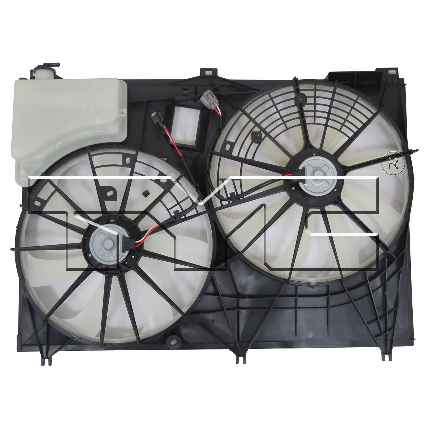 TYC 623380 Dual Radiator and Condenser Fan Assembly product image 2 of 4