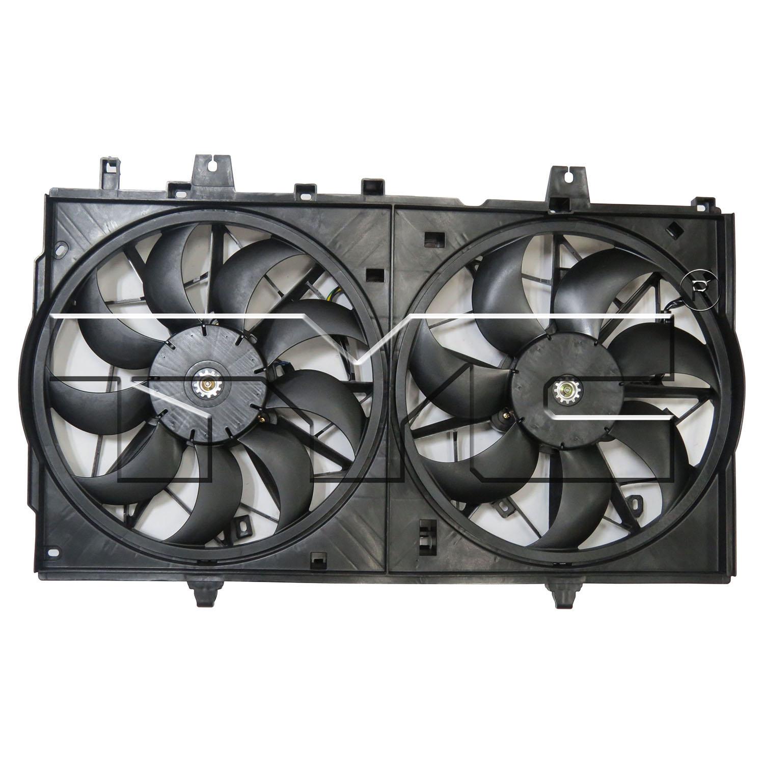 TYC 623400 Dual Radiator and Condenser Fan Assembly product image 1 of 2