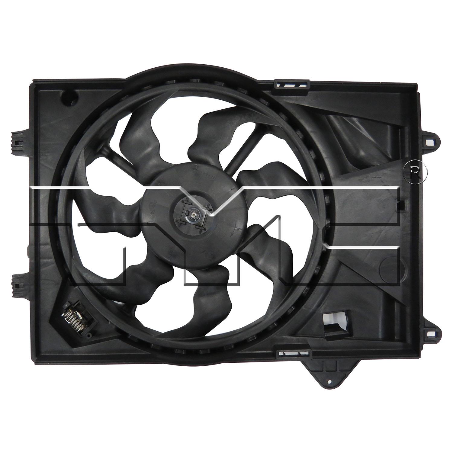 TYC 623410 Dual Radiator and Condenser Fan Assembly product image 1 of 3