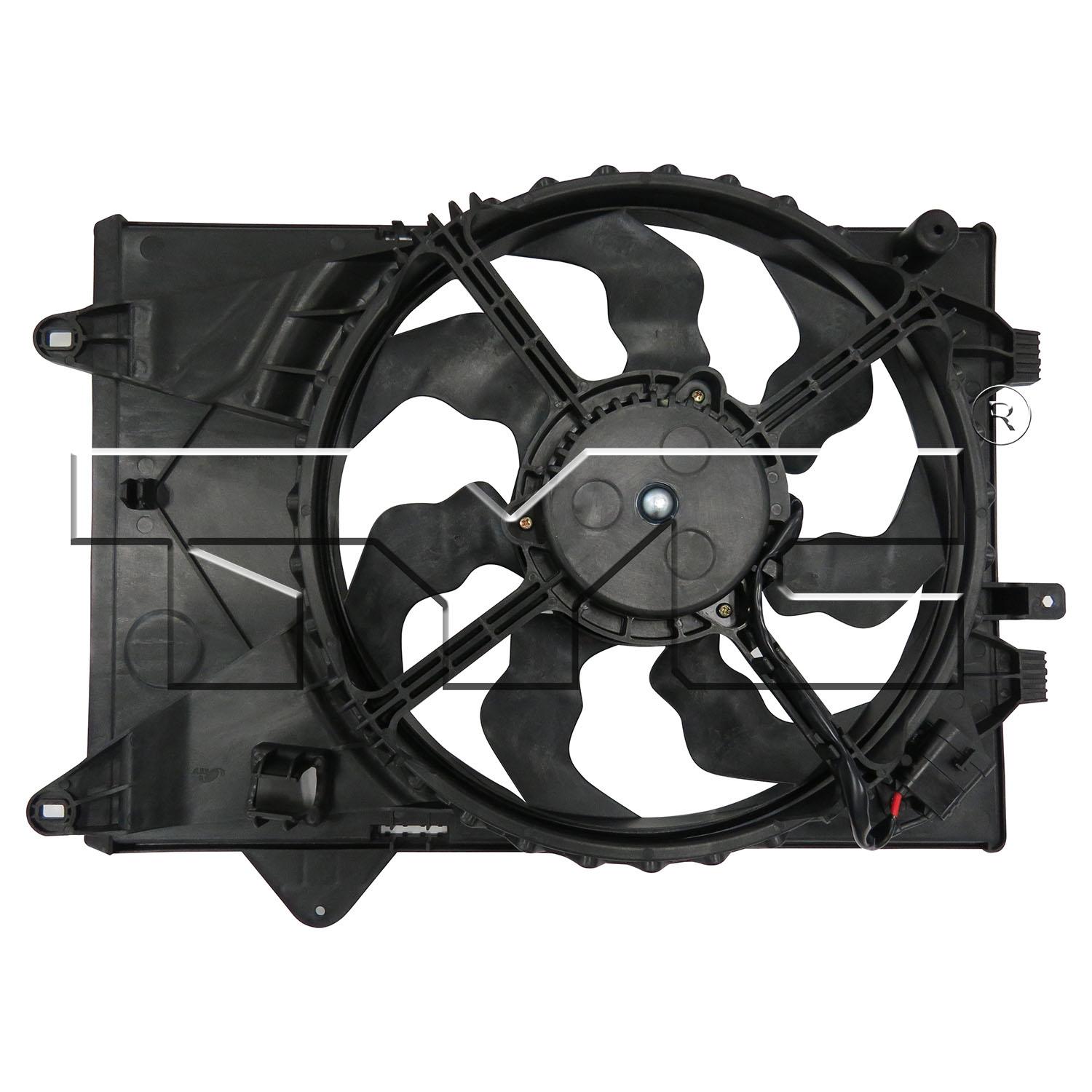 TYC 623410 Dual Radiator and Condenser Fan Assembly product image 2 of 3