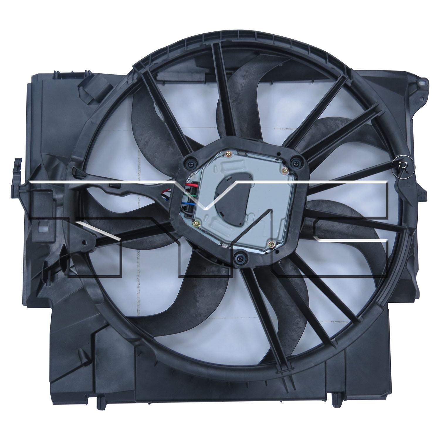 TYC 623430 Dual Radiator and Condenser Fan Assembly product image 2 of 3