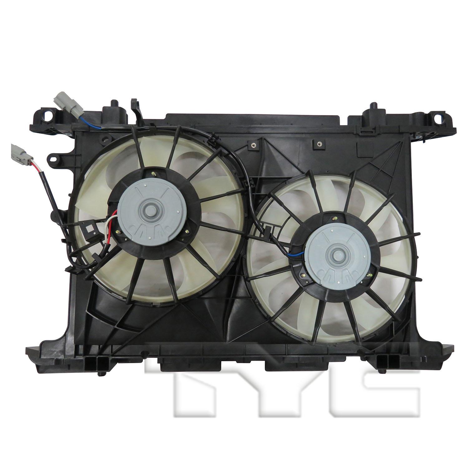 TYC 623440 Dual Radiator and Condenser Fan Assembly product image 2 of 3