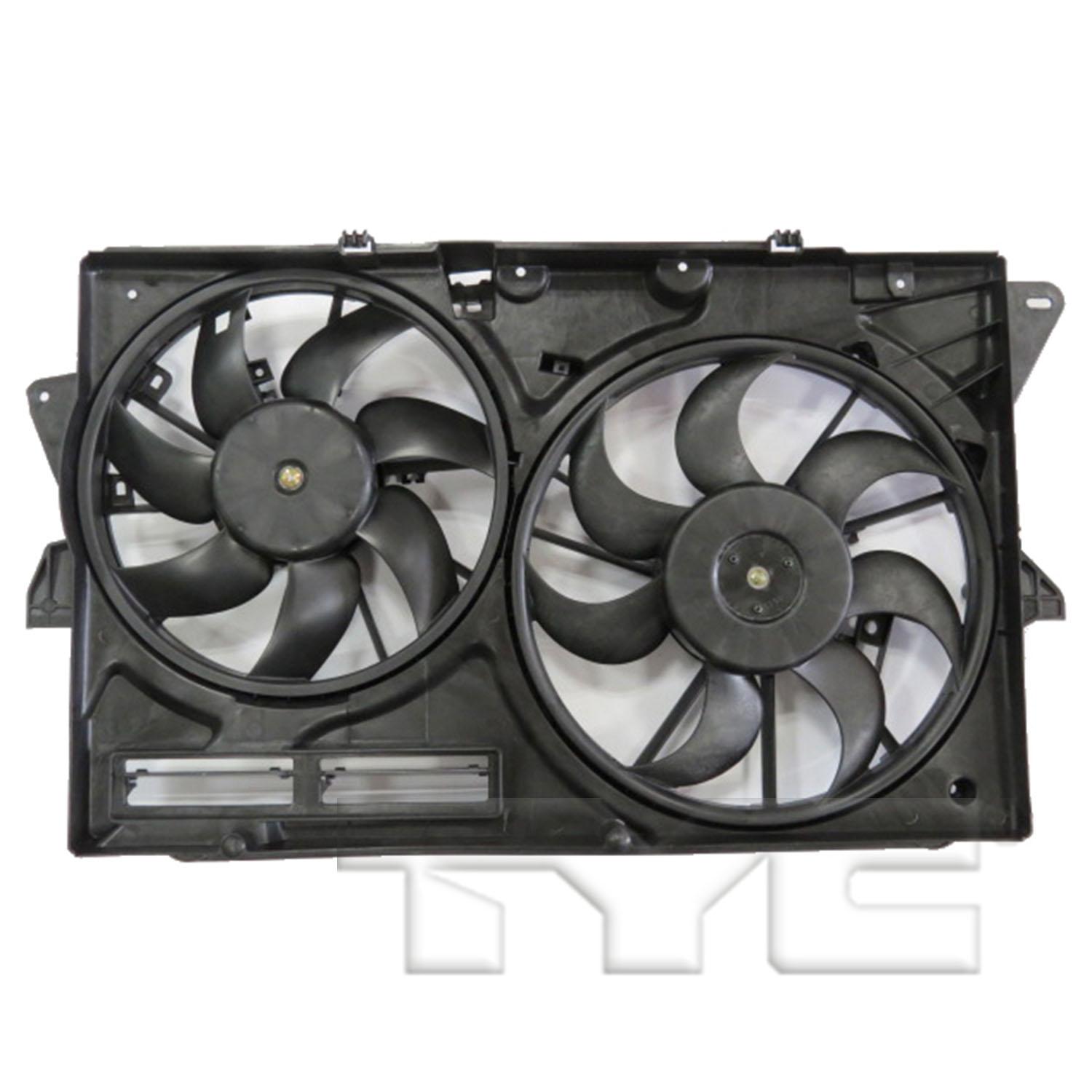 TYC 623500 Dual Radiator and Condenser Fan Assembly product image 1 of 3