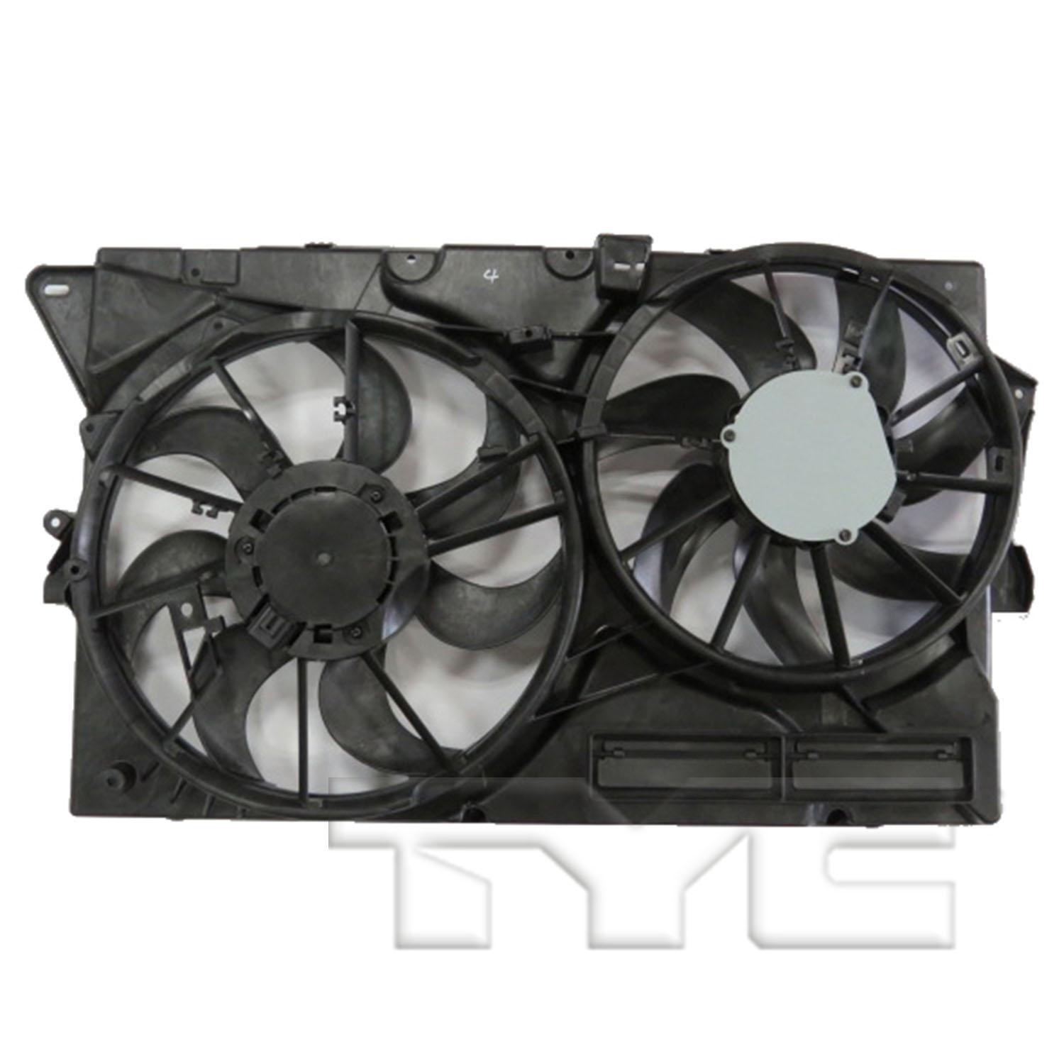TYC 623500 Dual Radiator and Condenser Fan Assembly product image 2 of 3