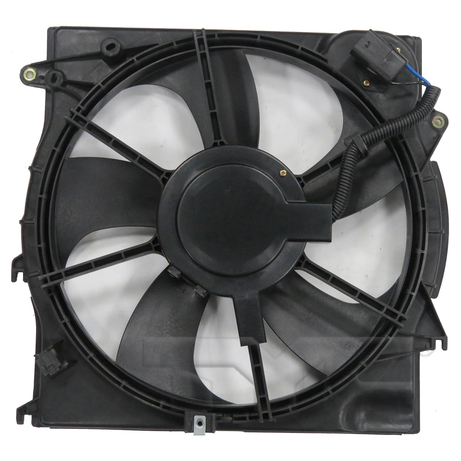 TYC 623520 Dual Radiator and Condenser Fan Assembly product image 2 of 6
