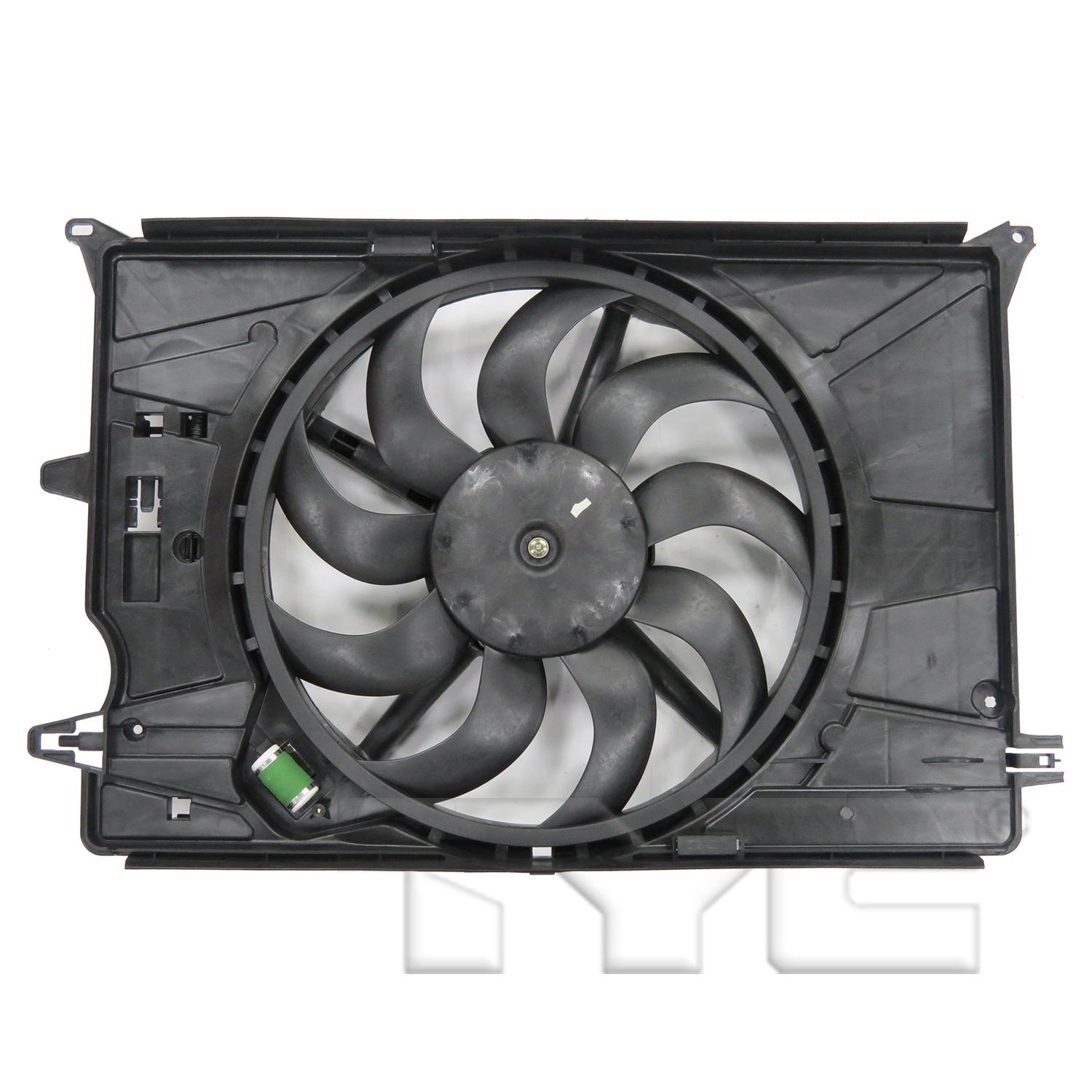 TYC 623530 Dual Radiator and Condenser Fan Assembly product image 1 of 6