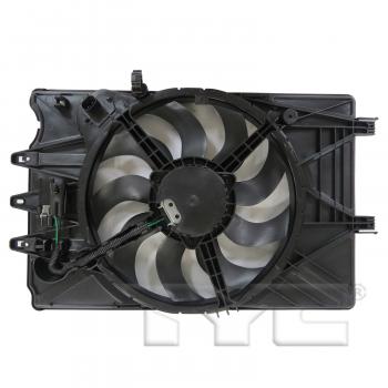 TYC 623560 Dual Radiator and Condenser Fan Assembly product image 2 of 3