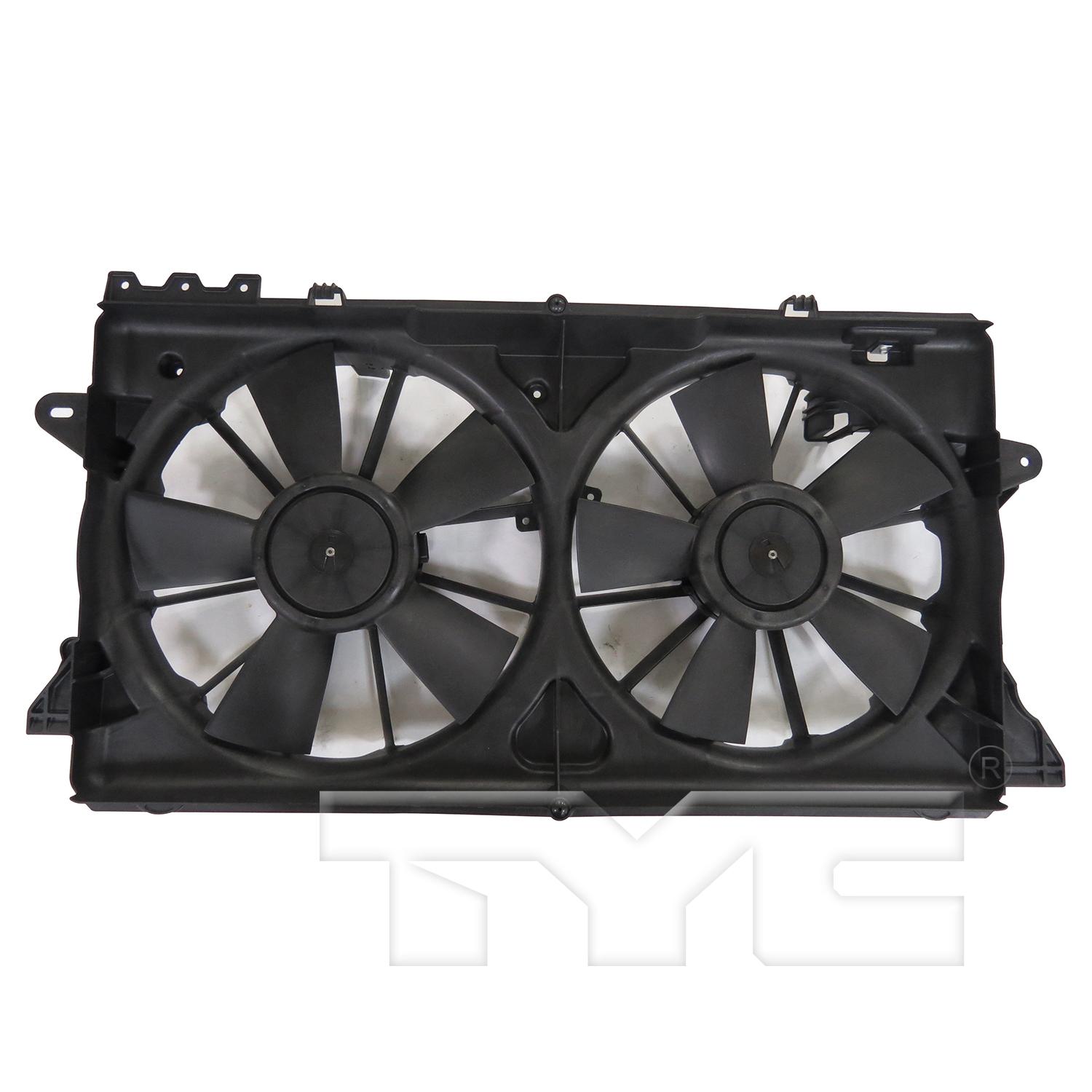 TYC 623620 Dual Radiator and Condenser Fan Assembly product image 4 of 6