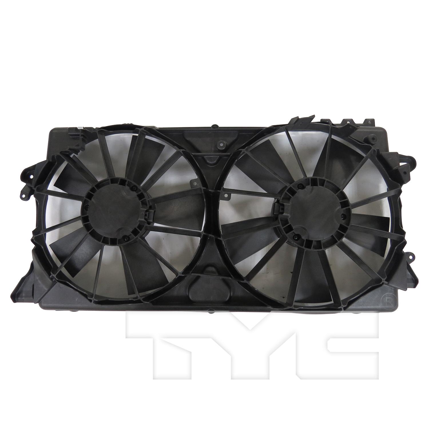 TYC 623620 Dual Radiator and Condenser Fan Assembly product image 5 of 6