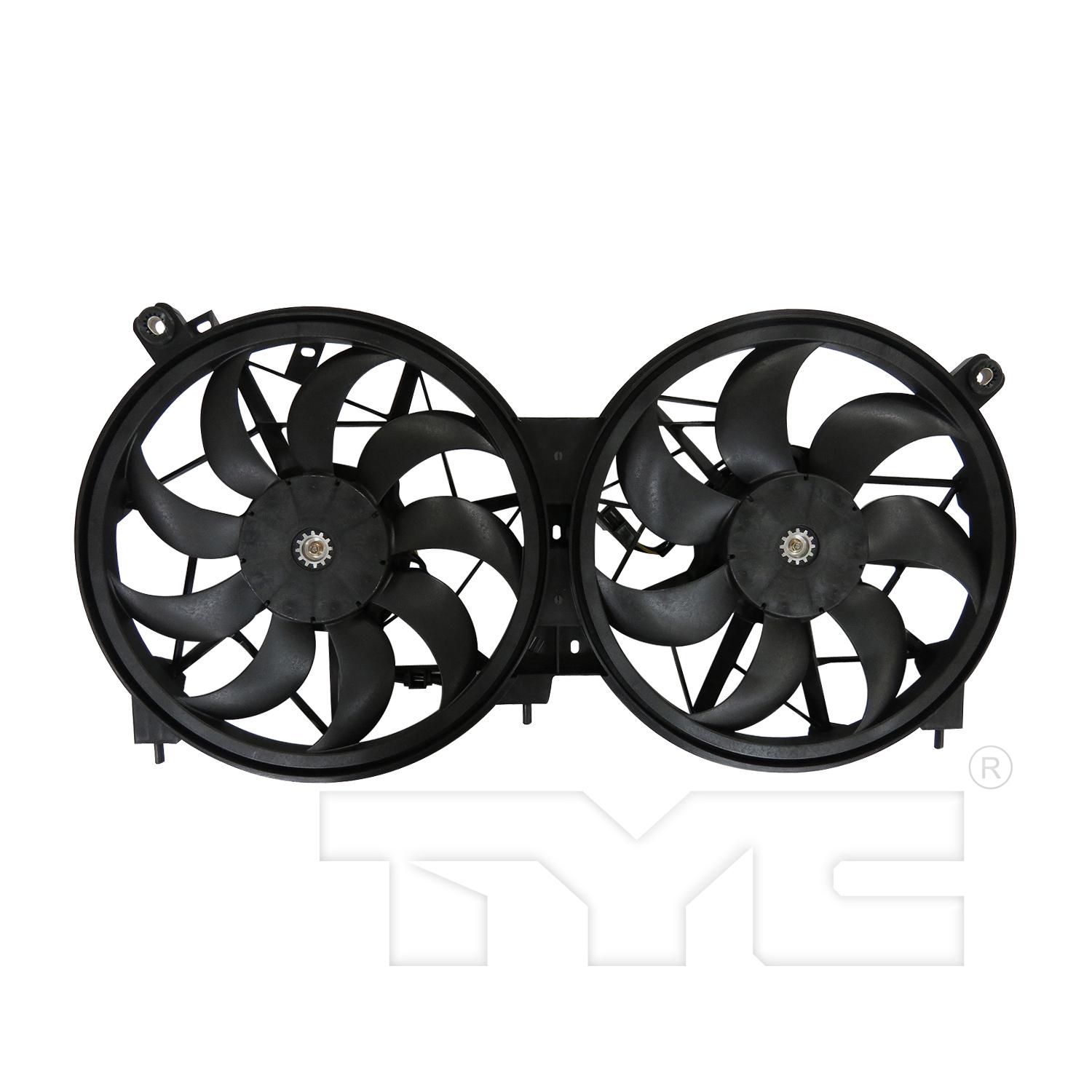 TYC 623630 Dual Radiator and Condenser Fan Assembly product image 1 of 3