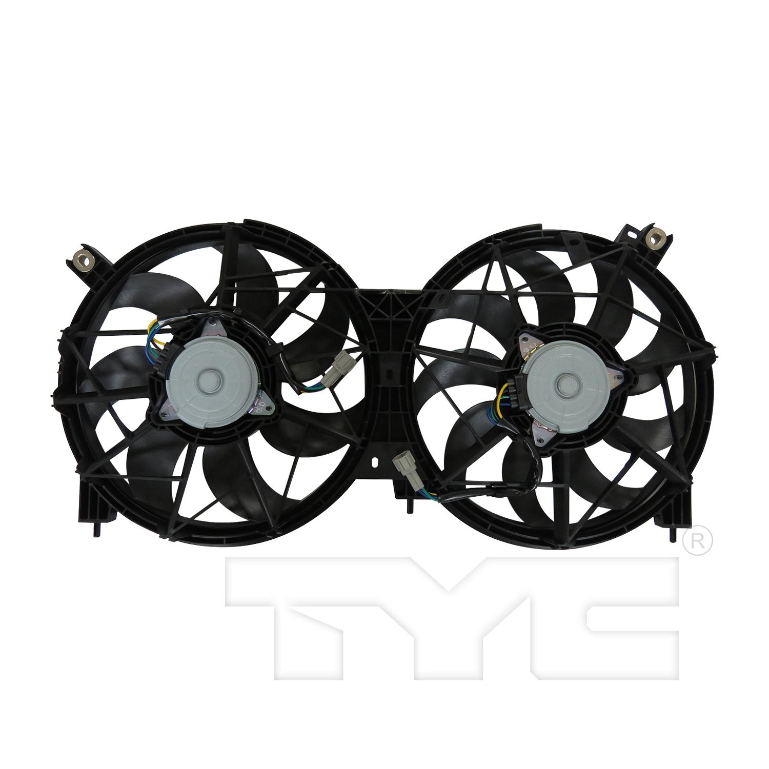 TYC 623630 Dual Radiator and Condenser Fan Assembly product image 2 of 3