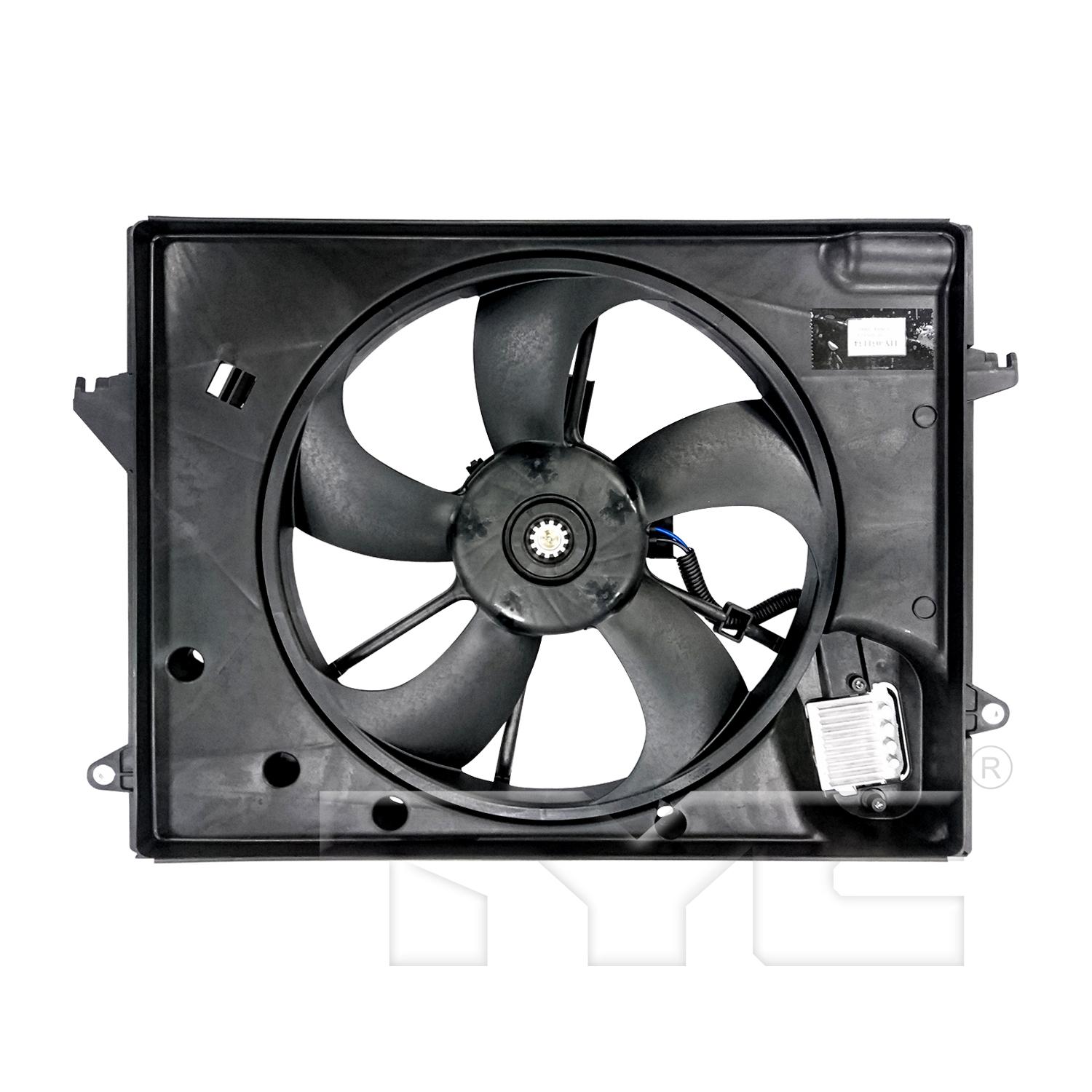 TYC 623700 Dual Radiator and Condenser Fan Assembly product image 1 of 3