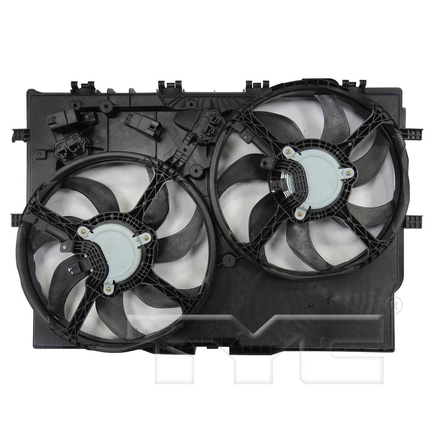 TYC 623730 Dual Radiator and Condenser Fan Assembly product image 2 of 4